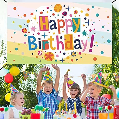 Цветни Точки честит Рожден Ден на Фона Украса за Парти по случай рождения Ден на Аксесоари за Деца Фон за Снимки