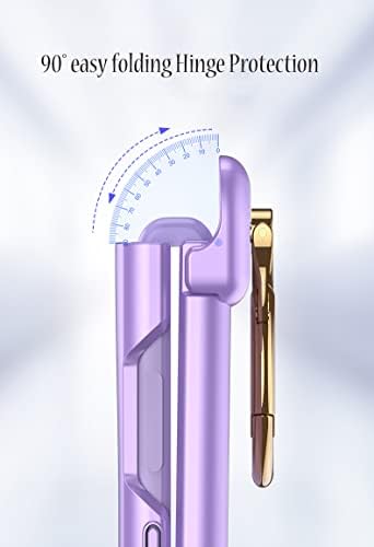 Калъф SHIEID Samsung Flip 3 с пръстен за Защита на пантите на корпуса Z Flip 3, Калъф Flip Z 3 с Противоударной