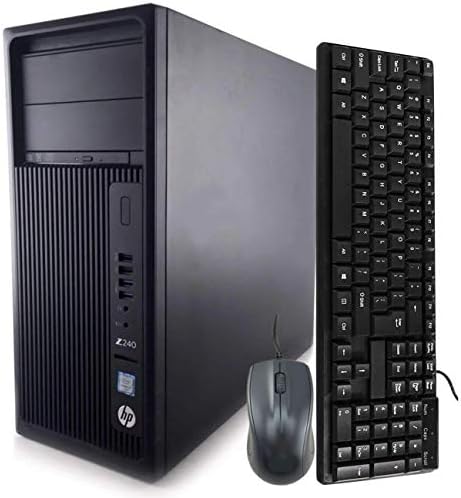 Работна станция HP Z240 Tower Компютър, процесор Intel Core i5 6600 3,3 Ghz, 32 GB оперативна памет DDR4, 512