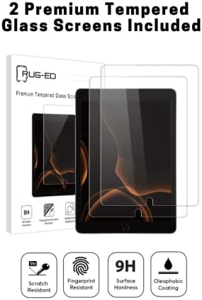 Външен заключване ProLOCK с превръщането пръстен Калъф за iPad Case + 2 Защитни фолиа за екрана + Въртяща се
