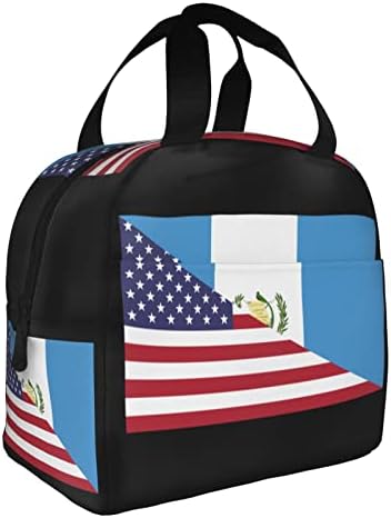 SwpWab Американски Флаг Гватемала Многократна Употреба Портативен Сгъсти Фолио Изолиран Пакет За Bento Както