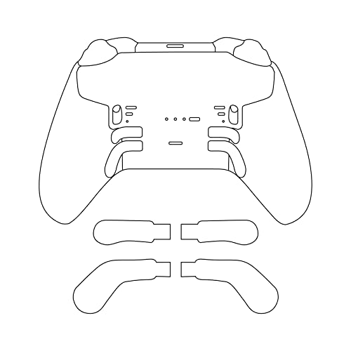 Остриета DUXICEPIN за серия контролери за Xbox Elite, 2 Сменяеми метални джойстик с фитил, Комплект от компоненти,