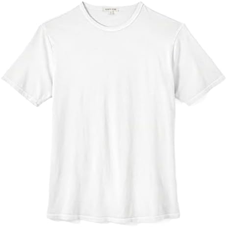 Мъжки t-shirt Huckberry Четиридесет и Пет Supima Crew с къс ръкав, Памучен тениска с предварителна обработка