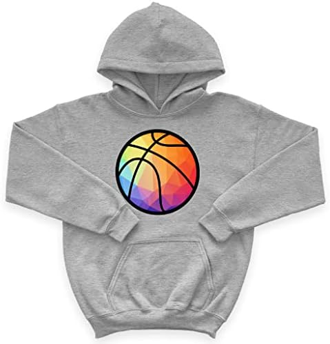 Баскетболно Детска Hoody с качулка от порести руно - Графична Детска hoody с качулка - Цветни Абстрактна hoody