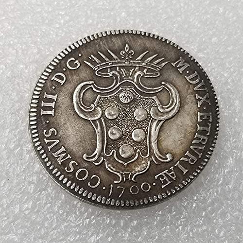 Старинни Занаяти Италия 1700 Възпоменателни Монети Чужд Сребърен Долар една антична колекция 46