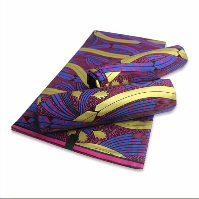 Восъчни Тъкан AMIBRIC в африканския стил Анкара, е Истински Печатни Восък от Памучен плат, Дизайн 6 Ярда/партия