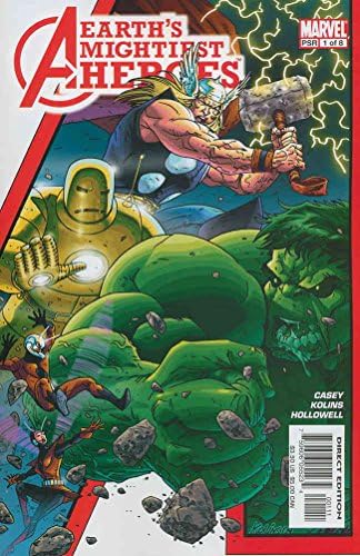 Отмъстителите: най-мощни герои на Земята #1 VF / NM; Комиксите на Marvel | Джо Кейси