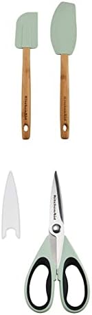 Класическа бамбук рамо KitchenAid, Комплект от 2-те, Универсални ножици за фъстъци и KitchenAid със защитна