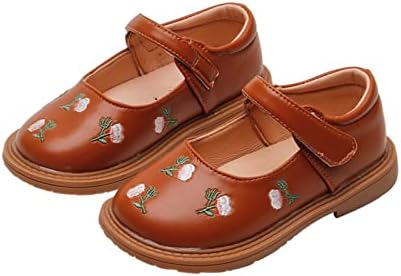 XGao/ Сандали за момичета; 2 Кожени сандали с цветна бродерия за момичета; Дизайнерски Меки обувки на Принцесата