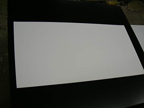 Бял стирольный полистирол с Дебелина 0,20 инча 12 X 24 Пластмасов лист RP087