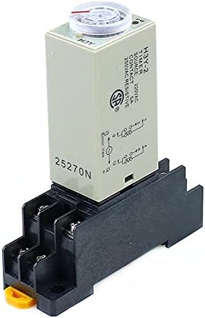 Таймер, реле закъснение на включване NUNOMO H3Y-2 0-5S DPDT 8 контакти Напрежение: 220 и 110 В 24 В 12 (Размер: AC110V)