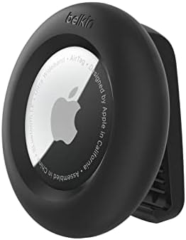 Сигурен титуляр за Apple AirTag с клипс Belkin Титуляр за AirTag - Здрав, устойчив на надраскване калъф за AirTag