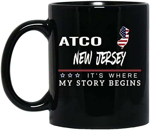 Чаша с Флага на сащ, чашата за Кафе Atco, Ню Джърси, С това започва моята История, 4 юли, Кафеена Чаша, Патриотичен
