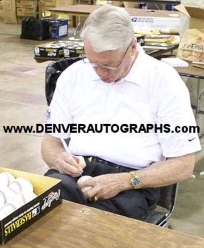 Бейзболен клуб MLB с Автограф на Джим Баннинга Детройт Тайгърс HOF 96 10733 - Бейзболни Топки с Автографи
