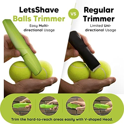 Машинка за подстригване за коса LetsShave с топки, за тялото и Слабините за мъже | Електрическа Акумулаторна