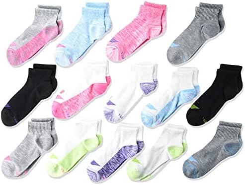 14 Чифта Чорапи на щиколотках от Hanes Ultimate Girls' Cool Comfort