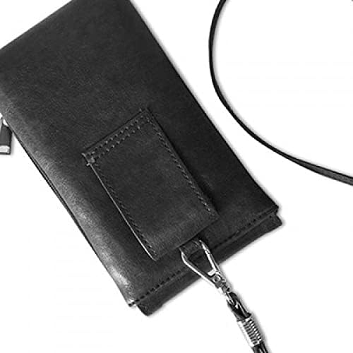 Произведено в Индонезия Държава Любовта Телефон в Чантата си Портфейл Висящ Калъф За Мобилен Телефон, Черен