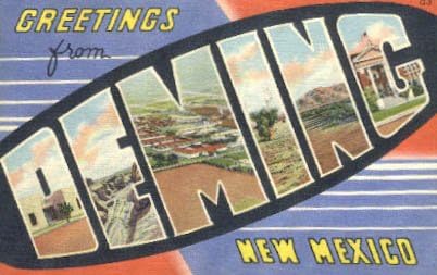Деминг, Пощенска картичка от Ню Мексико