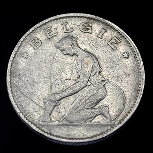 Белгийската Монета 1 Франк Символ на Годината е Скучна холандска и Литературна версия на Случайни европейската Стара Монета