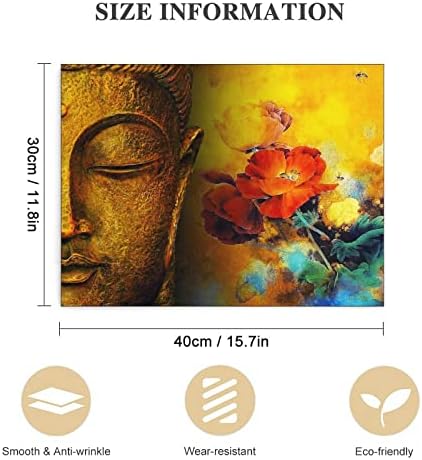 Художествени Плакати Плакат с Буда и Цветове, Щампи върху Платно, Стенни Артистични Щампи за Декора на стените,