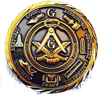 2 Масонская Айде Луксозна Пътна Монета от Equinox Masonic Regalia