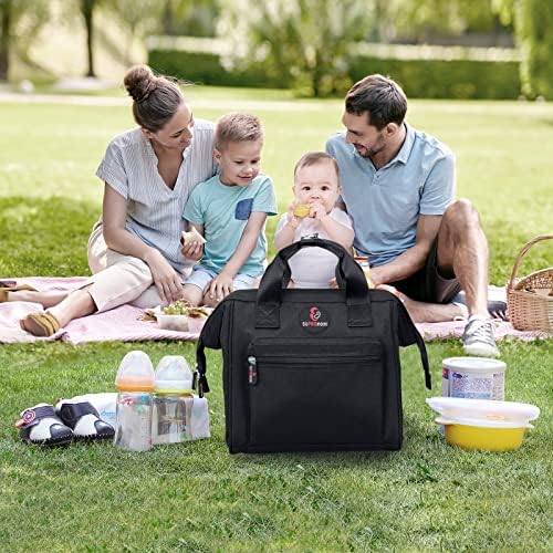 Раница-чанта за памперси SUPROMOMI Small: Мини-чанти-тоут за памперси за момче и Момиче, скъпа детска чанта през рамо за мама и Bebe в пътуване, Проста Практическа чанта за па?