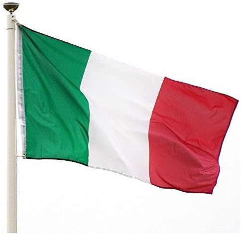 Флаг на Италия на размера на 5x8 фута Италиански Трицветна флаг, Вязаный от Груб Текса банер с размери 5x8 фута