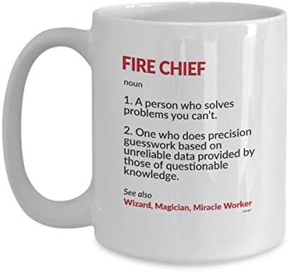 Кафеена Чаша Whizk Fire Chief - Забавни Подаръци Определение на Съществително Чаша Чай Идеи за Подаръци За Мъже,
