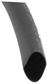 Нов Lon0167 2 елемента с Диаметър 5 мм, 2: 1 Свиване тръба с макет тел Кабел Черен Дължина 10 М (2 броя с диаметър