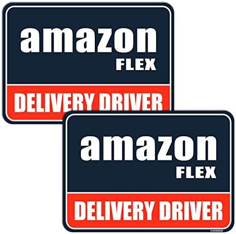 Авто магнит GEEKBEAR Flex Driver (черен, 2 опаковки) - Автомобилен знак на водача Flex Delivery - Отразяваща
