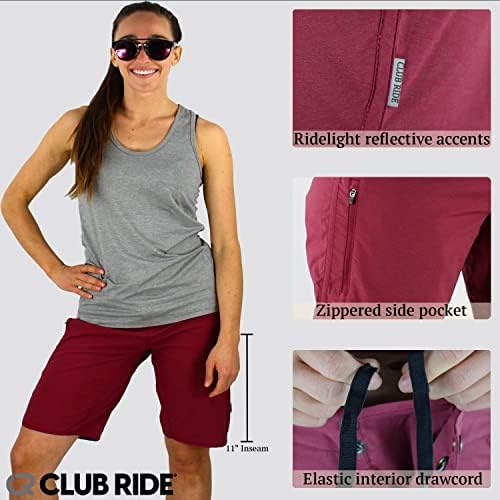 Дамски велосипедни Шорти Club Ride Apparel от Находчивите - Велосипедни шорти с 11-Инчов вътрешен шев