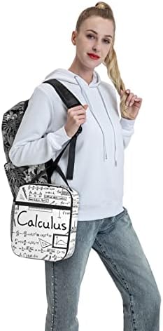 Портативна Преносима Изолирано чанта за обяд FFEXS Математика Geometry Онази Аритметика, Подходяща За училище, на Работа, на Пикник, Пътуване