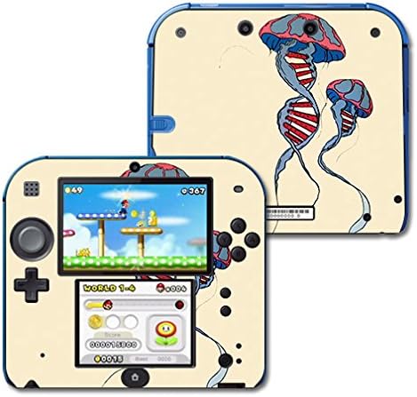 Корица MightySkins, съвместими с Nintendo 2DS - DNA Jellyfish | Защитно, Здрава и уникална Vinyl стикер | Лесно