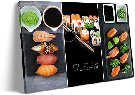 ХУДОЖЕСТВЕНИ Японски Декор за суши, боядисани стени Кухня, суши, Плакат на ресторант за суши, Декорация на стените