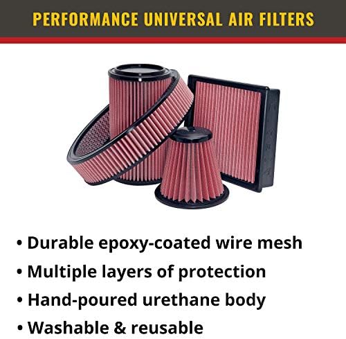 Универсален въздушен филтър Airaid 720-478 с монтиране: Уникален; 4,25 инча (108 мм) Id за хидроизолацията;