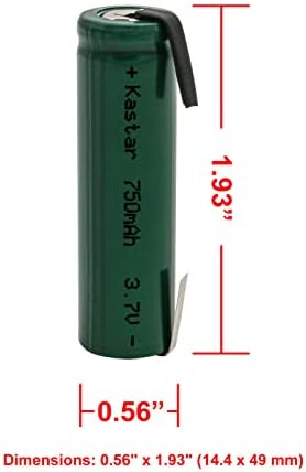 Kastar 6 бр. Литиево-йонна акумулаторна батерия за подмяна на бръснач Philip Norelco Razor AT895, AT920, AT921,