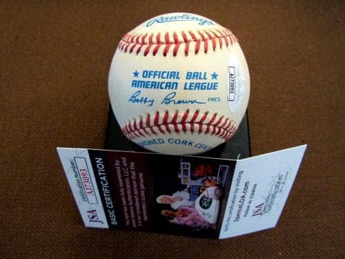 Луис Апарисио Копито 84 Чикаго Уайт Сокс Ориолс Подписаха Автограф Vtg Oal Baseball Jsa - Бейзболни топки с