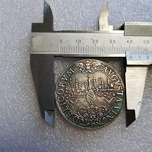 Старинни Занаяти 1642 Немски Сребърен Долар Юан Монета С Голяма Глава Възпоменателна Монета 1954