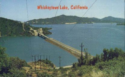 Пощенска картичка с езеро Вискитаун, Калифорния