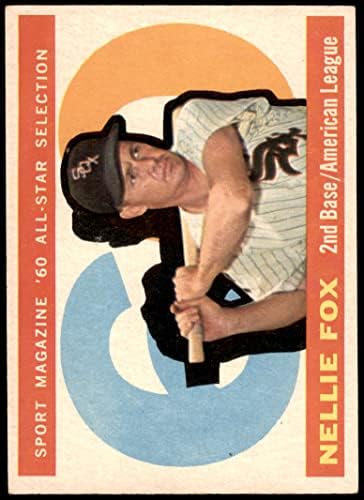 1960 Първа ракетка на света № 555 Нели Фокс Чикаго Уайт Сокс (бейзболна картичка), БИВШАТА Уайт Сокс