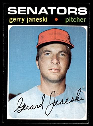 1971 Topps 673 Джери Джейнески Вашингтон Сенатърс (бейзболна картичка) EX/ MT Senators