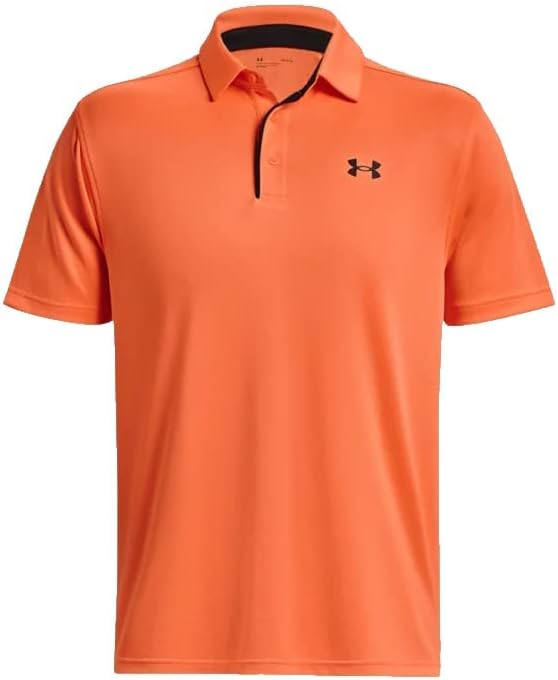 Мъжки топка за голф Under Armour Tech Golf, Polo, (866) Orange Blast / / Черно , Голямо , Високо