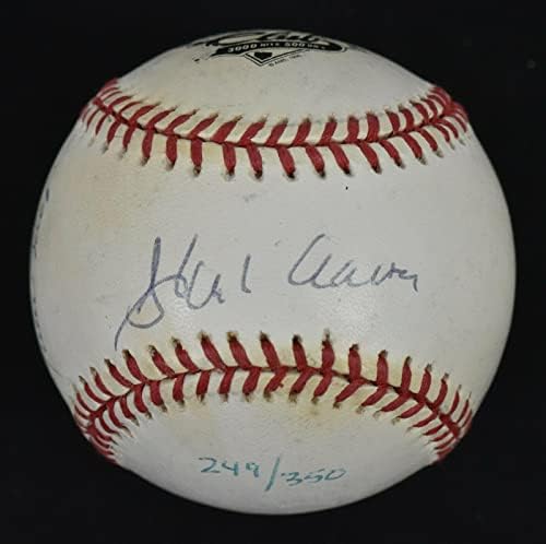 Ханк Аарон Уили Мейс 3000 Хит 500 Хоумран Подписа Договор с JSA по бейзбол - Бейзболни топки с автографи