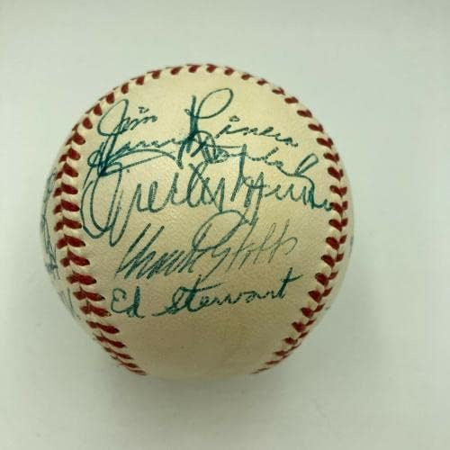 Чудесна бейзбол екип на Чикаго Уайт Сокс 1952 г. Подписа Договор С Нели Фокс JSA COA - Бейзболни топки с автографи