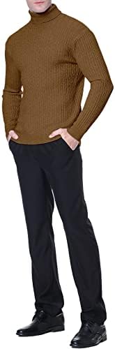 QZH.DUAO/ Мъжки Ежедневни Приталенные Пуловери-пуловери с високо Воротом, пуловери с обрат-модел и тениска с