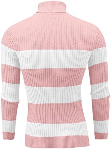 QZH.DUAO/ Мъжки Ежедневни Приталенные Пуловери-пуловери с високо Воротом, пуловери с обрат-модел и тениска с