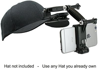 Щипка за носене на шапки Action Mount® за видео без помощта на ръцете, права на излъчване или видеоблогинга. В комплекта е включено клип за шапки, комплект разширители и о