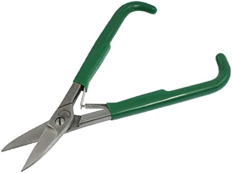 X-DREE 6,7 Дългата Зелена дръжка с пластмасово покритие Ножици за рязане на ламарина Tinman Snip (6,7 Дългата Зелена дръжка с пластмасово покритие Hoja de metal Pruner herramienta de corte Tinman Sn