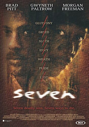 Плакати на САЩ Se7en Плакат на филма Seven 7 ГЛАНЦ - MOV116 (16 x 24 (41 см x 61 cm))