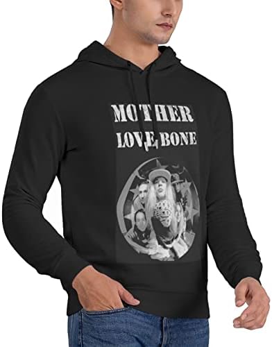 Hoody Mother Love Bone С качулка За Мъже, Дълъг Ръкав, Кръгъл Отвор, Удобна Спортна Hoody, Пуловер, Спортен
